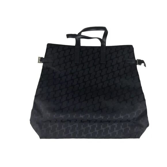 Lancel Women Black Inner Zip Pocket Adjustable Double Handles Tote Bag - Picture 2 of 10